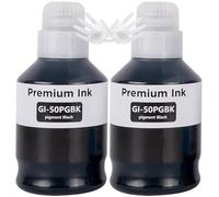 LCL Ink bottle Replacement for Canon 50 GI-50 GI50 Black Ink Bottle Compatible with Canon Pixma GM2050 GM4050 G5050 G6050 G7050 (2 Pack)