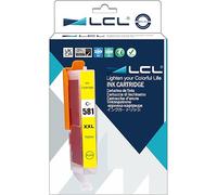 LCL Ink Cartridge CLI-581 CLI-581Y CLI-581XL CLI-581XXL Y 1997C001 | 12.5ml (1 Yellow) Replacement for Canon Pixma TR7550 TR8550 TS6150 TS6151 TS6250 TS8150 TS8151 TS8152 TS9150 TS9155 TS9550