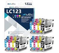LCL Ink Cartridge Compatible with LC121 LC123 LC123BK LC123C LC123M LC123Y (3Black 3Cyan 3Magenta 3Yellow) Replacement for Brother MFC-J4410DW J4510DW J4610DW J4710DW J470DW J6920DW J870DW J245 J65