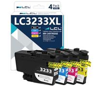LCL Ink Cartridge LC-3233 LC3233 XL LC3233XL LC3233BK LC-3233BK | LC-3233C LC-3233M LC-3233Y Replacement for Brother DPC-J1100DW MFC-J1300DW (4PK KCMY)