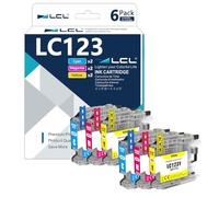 LCL LC123 Ink Cartridge Replacement for Brother LC121 LC123 LC123C LC123M