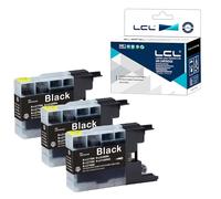 LCL LC1280 Ink Cartridge Replacement for Brother LC1240 LC1280 LC1240BK LC1280BK for MFC-J5910CDW MFC-J6510DW MFC-J6710DW MFC-6910DW MFC-J5910CDW DCP-J525W/DCP-JW525DW MFC-J625DW (5 Black)