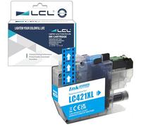 LCL LC421 LC421XL Cyan High Capacity Ink Cartridge Replacement for Brother LC-421XL LC421XL LC421XLC LC421C for DCP-J1050DW DCP-J1140DW MFC-J1010DW (1 Pack)