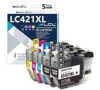 LCL LC421XL High Capacity Ink Cartridge Replacement for Brother LC-421