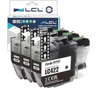 LCL LC422 Black Ink Cartridge Replacement for Brother LC-422 LC-422XL LC422XL LC422BK LC422XLBK for MFC-J5340DW MFC-J5345DW MFC-J5740DW MFC-J6540DW MFC-J6940DW Printer (3-Pack)