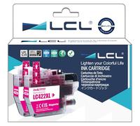 LCL LC422XL Magenta High Capacity Ink Cartridge Replacement for Brother LC422 LC422XL LC422M LC422XLM for MFC-J5340DW MFC-J5345DW MFC-J5740DW MFC-J6540DW MFC-J6940DW Printer (2 Pack)
