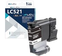 LCL LC521 Ink Cartridge Replacement for Brother LC521 LC-521 LC521BK