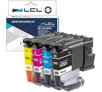 LCL LC521 Ink Cartridge Replacement for Brother LC521VAL LC521 for Brother DCP-J1260DW DCP-J1310DW DCP-J1313DW DCP-J1360DW DCP-J1460DW (4PK KCMY)