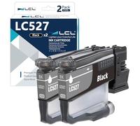 LCL LC527 Black Ink Cartridge Replacement for Brother LC527 LC527BK Replacement for Brother MFC-J4350DW MFC-J4550DW MFC-J6760DW MFC-J6960DW (2 Pack)