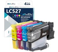 LCL LC527 Ink Cartridge Replacement for Brother LC527VAL LC527 Replacement for Brother MFC-J4350DW MFC-J4550DW MFC-J6760DW MFC-J6960DW (4 Pack Black Cyan Magenta Yellow)