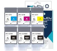 LCL PFI-107 PFI107 130ml Ink Cartridge Replacement for Canon PFI-107MBK