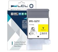 LCL PFI-107 Yellow 130ml Ink Cartridge Replacement for Canon PPFI-107