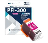 LCL PFI-300 PFI-300M (2Pack Magenta) Compatible Ink Cartridge | Replacement for Canon imagePROGRAF PRO-300