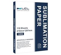 LCL Sublimation Paper A4, 210x297mm, 120gsm (110 Sheets), Compatible with EPSON, SAWGRASS, RICOH, Brother Sublimation Printers