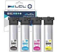 LCL T9441 Ink Cartridge Replacement for Epson T9441 T9442 T9443 | T9444 for Epson WorkForce Pro WF-C5210 WF-C5210DW WF-C5290 WF-C5290DW WF-C5710 WF-C5710DWF WF-C5790 WF-C5790DWF (4 Pack)