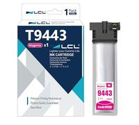 LCL T9443 Cyan High Yield Ink Cartridge Replacement for Epson | T9443 for Epson WorkForce Pro WF-C5210 WF-C5210DW WF-C5290 WF-C5290DW WF-C5710 WF-C5710DWF WF-C5790 WF-C5790DWF (1Magenta)