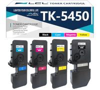 LCL TK-5450 TK5450 Toner cartridge Replacement for Kyocera TK-5450 TK-5450K | TK-5450C TK-5450M TK-5450Y Compatible with Kyocera ECOSYS MA2600cfx MA2600cwfx Plus PA2600cwx Plus MA2600cx MX2100cwx (4 PK)
