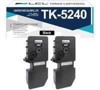 LCL Toner Cartridge TK5240 TK-5240 TK-5240K 1T02R70NL0 (2 Black) | Replacement for Kyocera ECOSYS M5526 M5526cdw M5526cdn P5026 P5026cdn P5026cdw