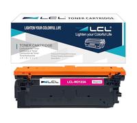 LCL W2123A WITH CHIP Toner Cartridge Replacement for HP 212A W2123A for HP color laserjet enterprise M554 M554dn M555dn M555x MFP M578 M578f M578dn M578c M578z Printer (1 Magenta)