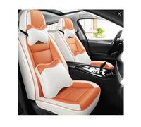 LCLCDZ Car Seat Covers Universal Set for Citroen C4 C3 C5 Triumph C2 C6 DS4 DS5 DS6 C4L Picasso C4 Aircross Cactus C-Crosser C-XR Car Accessories, Orange