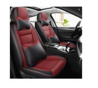 LCLCDZ Car Seat Covers Universal Set for Dodge Caliber/Dodge Caravan/Dodge Nitro Car Accessories, Black Red