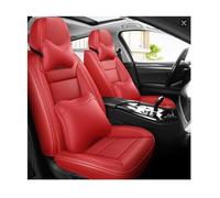 LCLCDZ Car Seat Covers Universal Set for Ford Everest Explorer/Fairlane GHIA/Fairmont GHIA/Five Hundred D258 Car Accessories, Bright Red