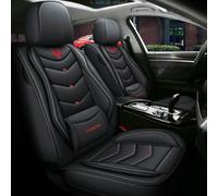 LCLCDZ Car Seat Covers Universal Set for Ford Mustang Evos Everest Mustang Mach-E Grand C-MAX Falcon Figo Territory Fiesta Car Accessories, Black