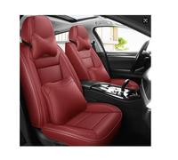 LCLCDZ Car Seat Covers Universal Set for Mitsubishi Lancer-Ex Outlander Pajero ASX Montero Zinger Fortis Galant Cross Endeavour L200 Cololt Car Accessories, Red