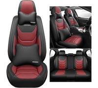 LCLSNNK Car Seat Covers Fit For Audi A3 8P Q5 A6 C6 A4 A5 Sportback B7 Avant 8V C7 A1 B9 Audio Rs4 5 6 7 R8 S5 S6 S7 S8 Q3 Premium comfort materials General Auto Parts,Red