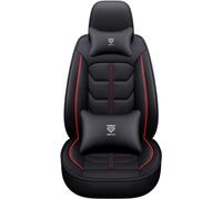 LCLSNNK Car Seat Covers Fit For Toyota Camry Corolla 2020 Prius Venza CHR Avalon RAV4 4Runner waterproof and breathable 5-seat protect the interior，Black red luxury