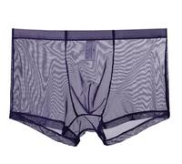 lclvld Men's Sexy Boxer Briefs Pants Sheer See Through Underpants Lingerie Sexy Transparent Underpants