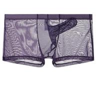 lclvld Men's Shorts Sexy Boxer Briefs Transparent Underwears Gauze Breathable Men's Sexy Elephant Trunk Shorts