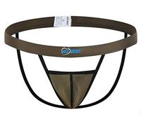 lclvld Men's Thongs Sexy Thin Ice Silk Jockstrap Strings Erotic Breathable Lingerie Low Waist G-String Underwear Green, S