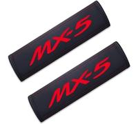 LCLXYC 2Pcs Car Seat Belt Pad Cover for Mazda MX-5, Car Seatbelt Comfort Pads Soft Multifunctional for Adults and Children Interior Accessories,B/Red