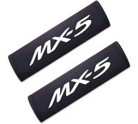 LCLXYC 2Pcs Car Seat Belt Pad Cover for Mazda MX-5, Car Seatbelt Comfort Pads Soft Multifunctional for Adults and Children Interior Accessories,A/White