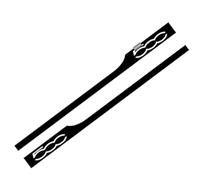 LCLXYC 2Pcs Car Side Skirt Decal Sticker for Fiat 500,Stripe Graphic Sticke Waterproof Personalized Decoration Car Stickers Car Exterior Accessories