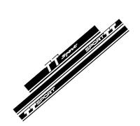 LCLXYC 2Pcs Car Side Skirt Decal Stickers for Audi TT TTS TTRS Sport MK1 8N MK2 8J MK3 8S, PVC with Protective Coating, Black