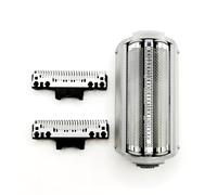 LCMARKET 2x Shaver Inner Blade + Razor Outer Foil Replacement For ES9077 ES8988 ES8980 ES8960 ES8951 ES8950 ES8940 ES8930 ES8921 ES8900 Razor Beard Trimmer Accessories Grey