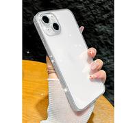Lcmei 2022 New Side Sparkly Phone Case Suitable for iPhone 14/13 Pro Max Plus, with Camera Protector,Starlight Bling Bling Phone Case Cove,Transparent back cover