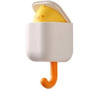 Lcmei 2023 New Creative Wall Mounted Self Adhesive Coat Hook Heavy Duty,Cute Pet Hooks Utility Entrance Key Holder Hook for Hat Towel Backpacks Scarf Bags (Yellow Chick)