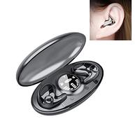 Lcmei Invisible Wireless Sleep Headphones IPX5 Waterproof, Double Noise Cancelling 5.3 Headphones Touch Control, Hidden Earphones, Wireless Earphones, Sense Free to Wear during Sports (Black)