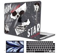 LCMOCICO Compatible with 2022 2023 2024 2025 MacBook Air 13.6 inch Case M4 A3240 A3113 M3 A2681 M2 Cover, Crystal Pattern Plastic Hard Case Sleeve for MacBook 13.6 Air 2025 M4 Touch ID, Free Soul