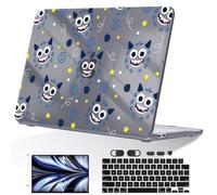 LCMOCICO Compatible with MacBook Neo 13 inch Case 2026 (Model A3404), Printed Pattern Hard Shell Laptop Case with Keyboard Cover & Screen Film, Slim Plastic Protective Cover, Cute Monster Face