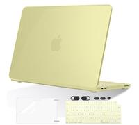 LCMOCICO Compatible with MacBook Neo Case 13 inch 2026 Release Model A3404, Seamlessly Closes & Fingerprints-Resistant Ultra-Thin Protective Hard Shell Cover for Mac Neo 13-inch, Citrus Yellow Clear