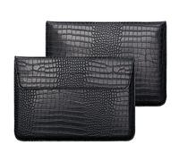 LCMOCICO Crocodile Grain PU Leather Flap Style Case Bag Laptop Sleeve for MacBook Air 15 inch 2023 M2 A2941 Notebook Bag for MacBook Pro 16 M2/M1 A2780 A2485 A2141 2019-2023 Pro 15 2012-2019, Black