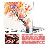 LCMOCICO for 2022 2023 2024 2025 2026 MacBook Air 13 inch Case M5 A3449 M4 A3240 M3 A3113 M2 A2681 Cover, Patternt Plastic Hard Shell Case for Mac Air 13" M5 M4 M3 M2 Touch ID, Phoenix Tree Flowers