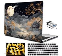 LCMOCICO for MacBook Air 15 inch Case 2025 2024 2023 M2 M3 M4 Chip A3241 A3114 A2941 with Liquid Retina Display & Touch ID, Plastic Hard Shell Case Cover for Mac Air 15.3 M4 2025, Tide Illustration 2