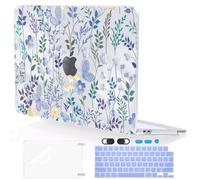 LCMOCICO for MacBook Neo 13 inch Case 2026 A3404 with A18 Pro Chip, Anti-Scratch Slim Pattern Plastic Hard Shell Case 13-inch Neo Protective Cover with Keyboard Cover & Screen Film, Meadow Wildflower