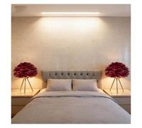 LCNDKF Feather Table Lamp, Touch Control Bedside LED Atmosphere Light, Stylish Nightstand Decor for Girls Bedroom Office(D,Small_USB Plug in Model)