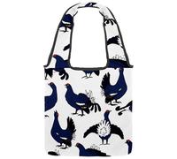 lcndlsoe Canvas Tote Bag, Black Grouse Women's Shoulder Handbag for Work Shopping Gym